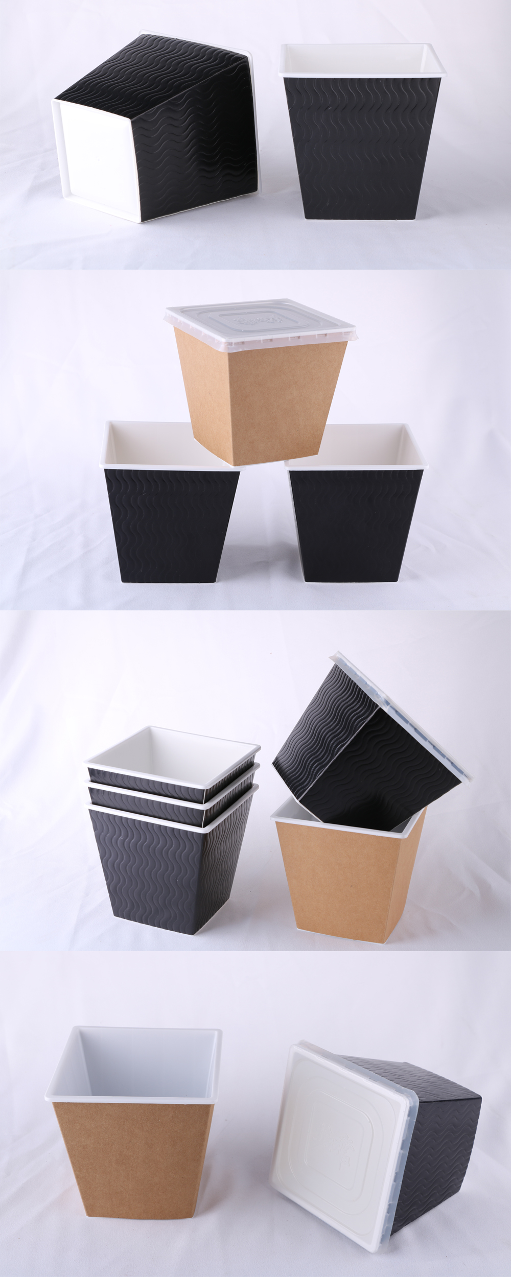 880ml square plastic bowl--real shot