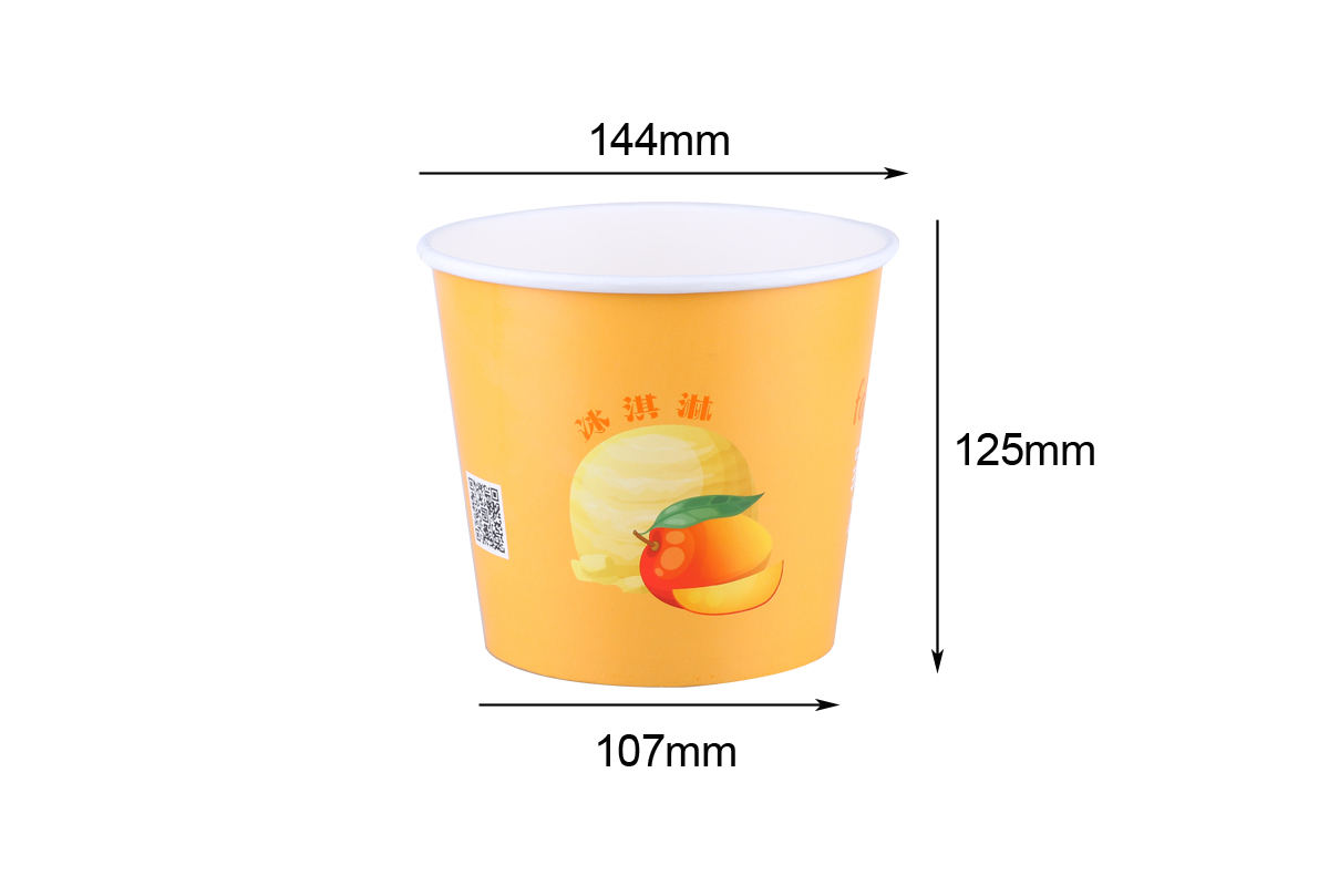Large capacity ice cream paper bowl-size