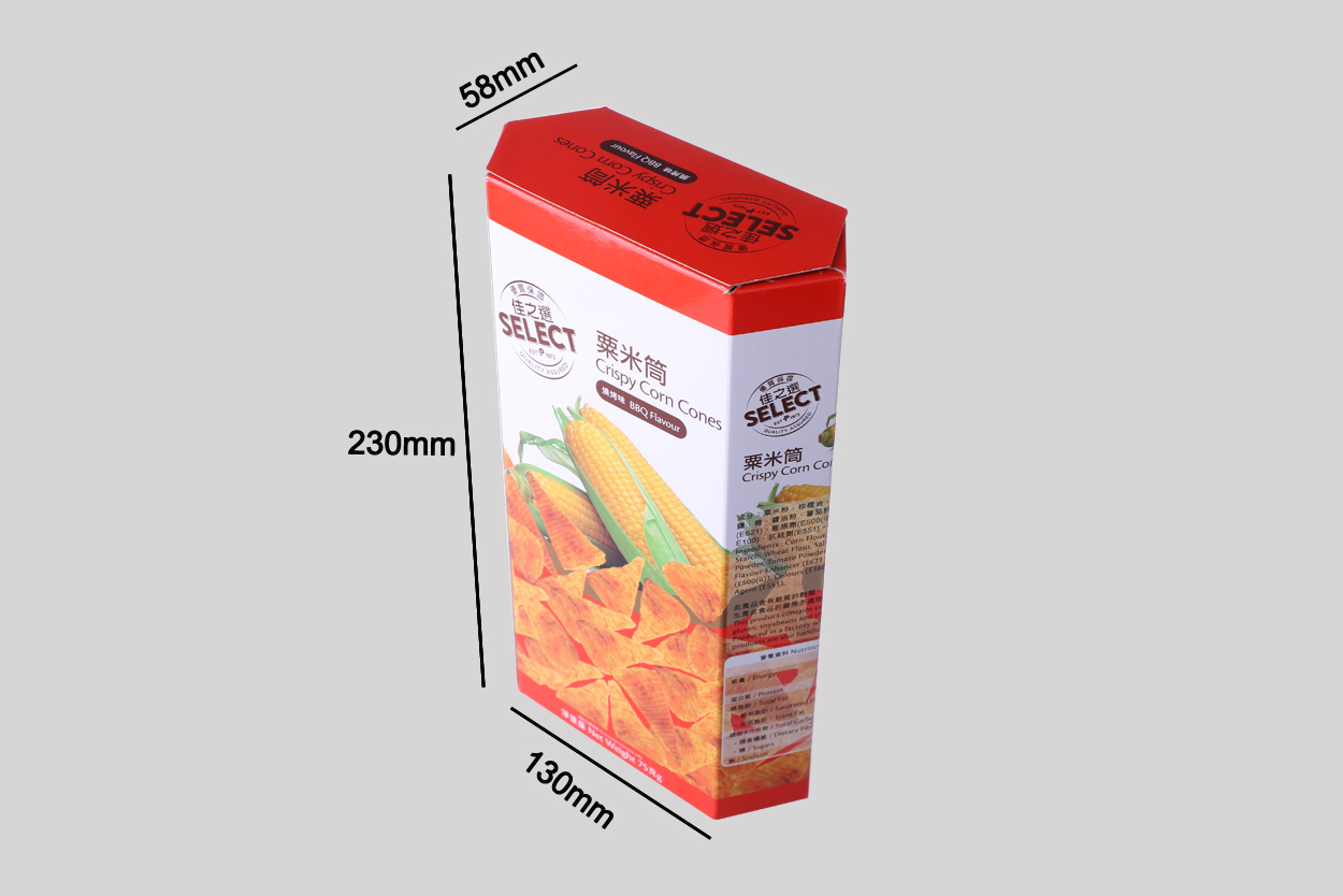 chips paper box--size