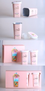 square ice cream paper cup--real shot